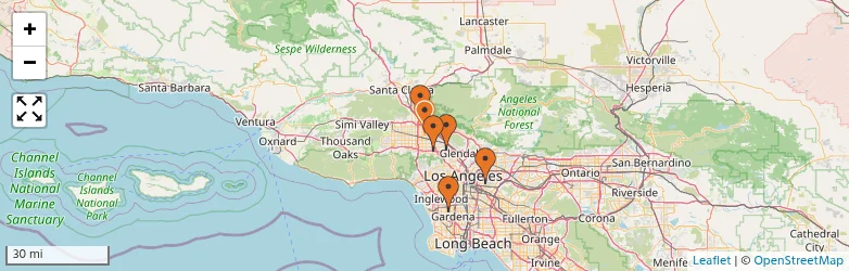 Related schools map