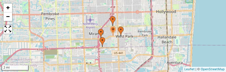 Related schools map