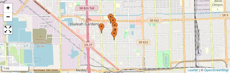 Related schools map