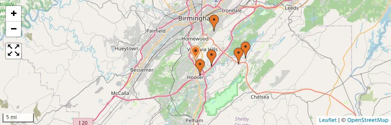 Related schools map