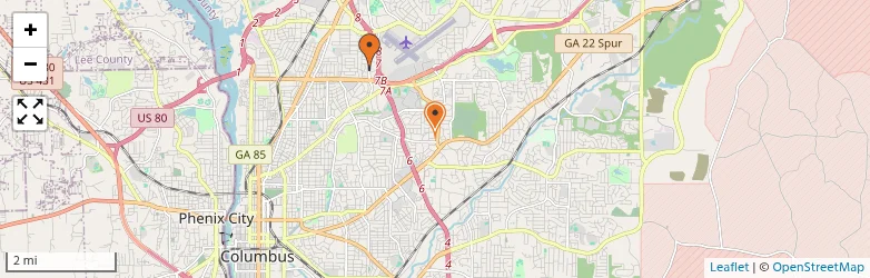 Related schools map