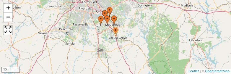 Related schools map