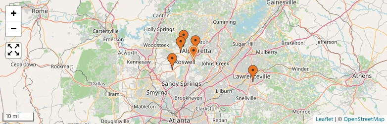 Related schools map