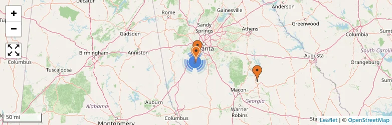 Related schools map