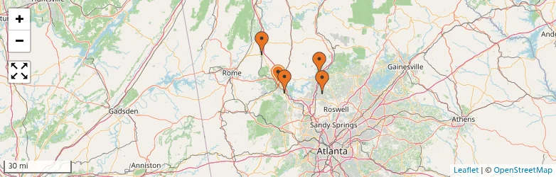 Related schools map