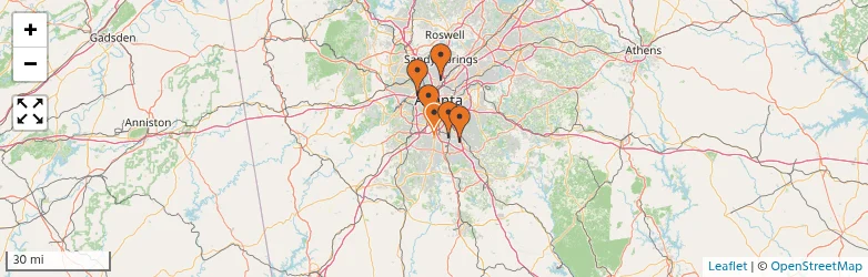 Related schools map