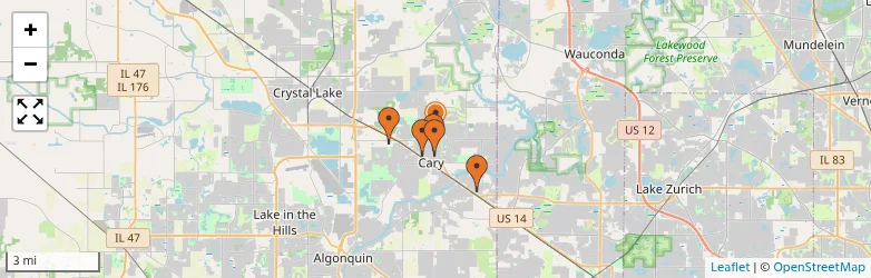 Related schools map