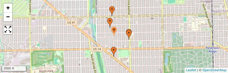 Related schools map