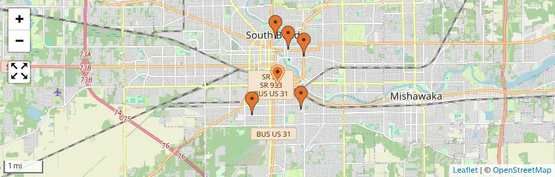 Related schools map