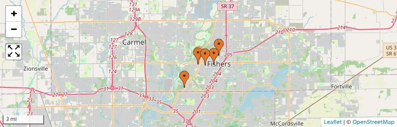 Related schools map