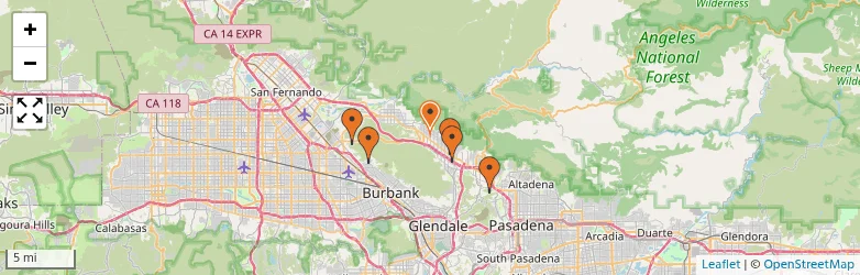 Related schools map
