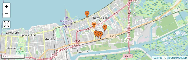 Related schools map