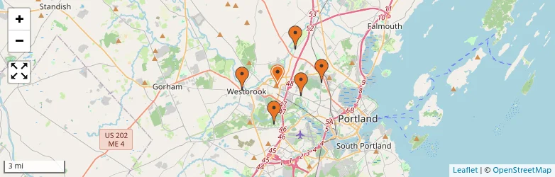Related schools map