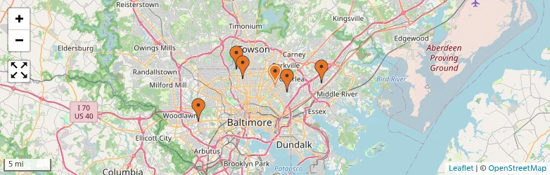 Related schools map