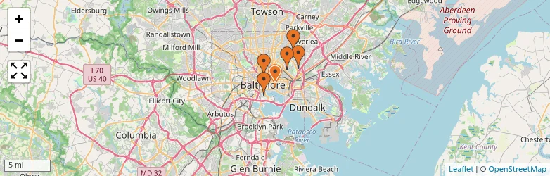 Related schools map