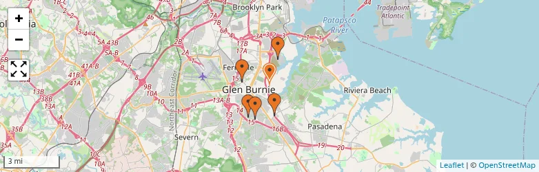 Related schools map