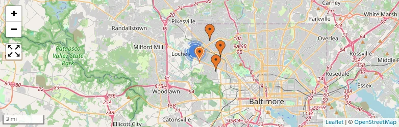 Related schools map