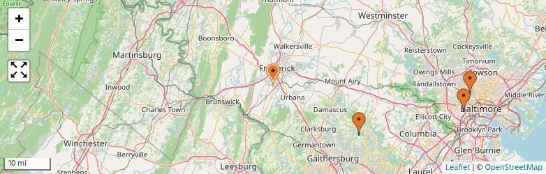 Related schools map