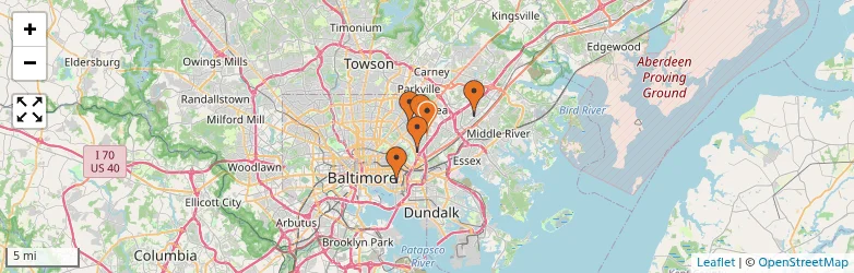Related schools map