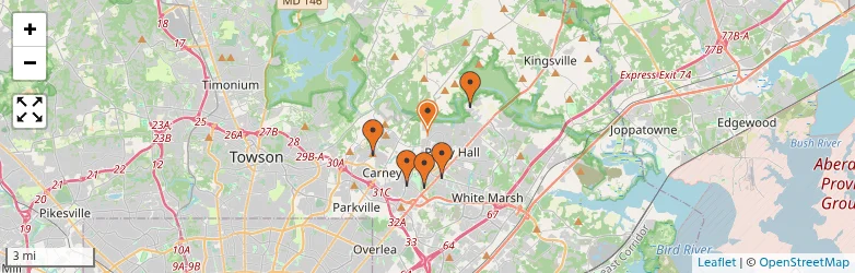 Related schools map