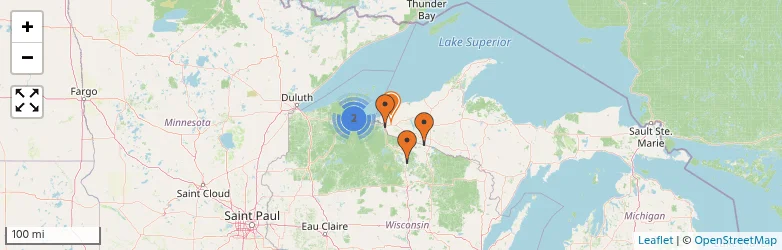 Related schools map