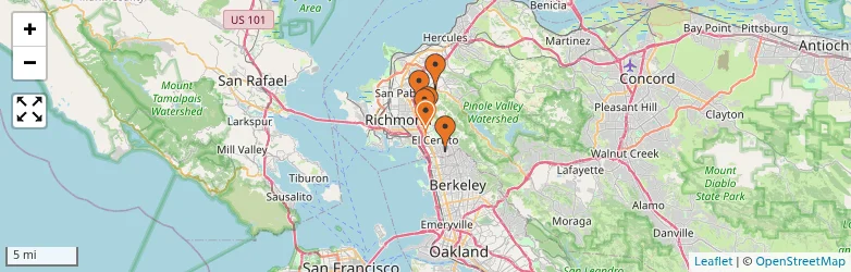 Related schools map