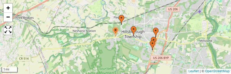 Related schools map