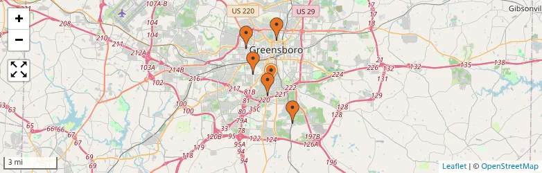 Related schools map