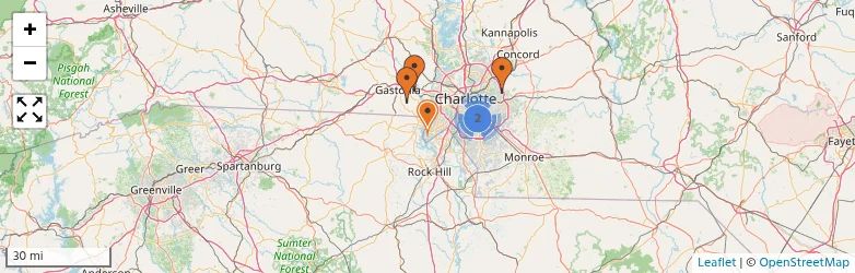 Related schools map