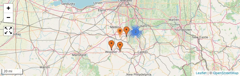 Related schools map