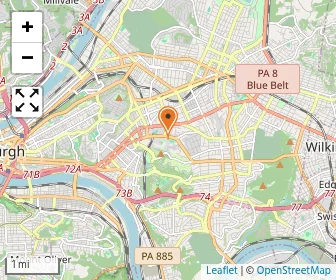 Map of Carnegie Mellon Univ Children's School