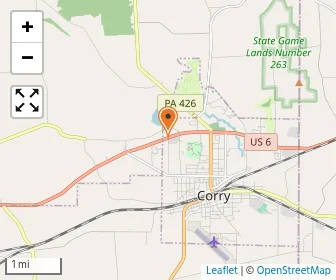Map of Corry Alliance Academy