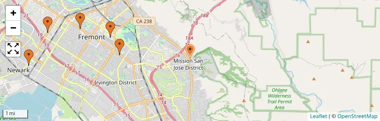 Related schools map