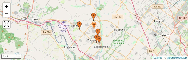 Related schools map