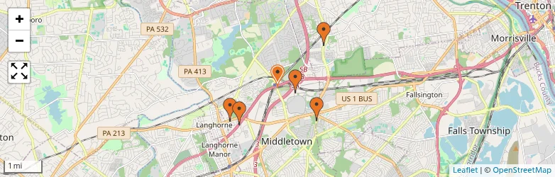 Related schools map