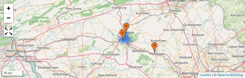 Related schools map