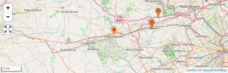 Related schools map