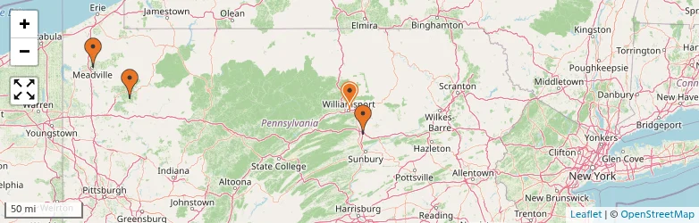 Related schools map
