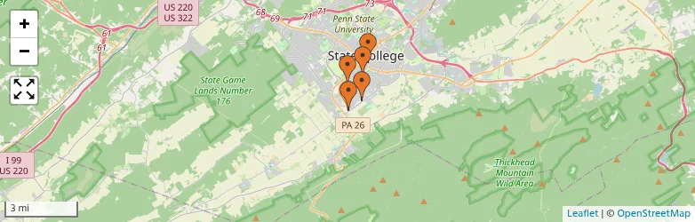 Related schools map