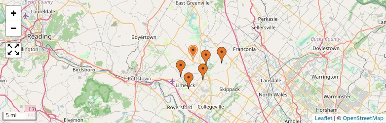 Related schools map