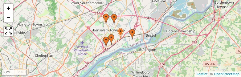 Related schools map