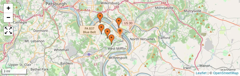 Related schools map