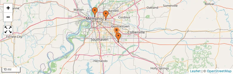 Related schools map