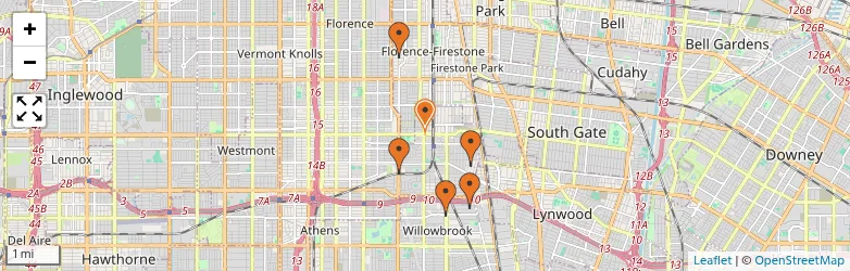 Related schools map