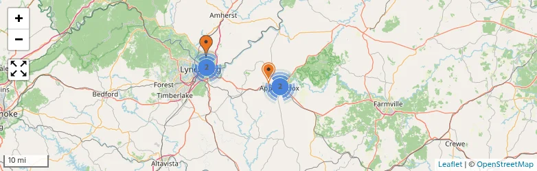 Related schools map