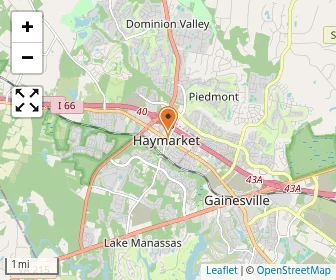 Map of Haymarket Baptist Church Preschool & Kindergarten