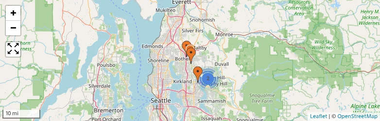 Related schools map