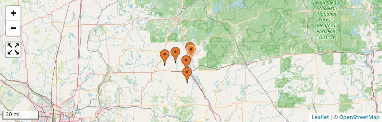 Related schools map
