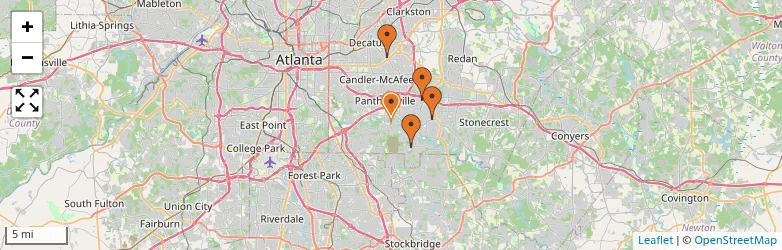 Related schools map
