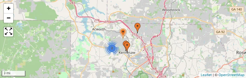 Related schools map